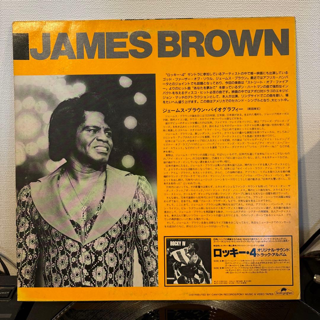 JAMES BROWN/LIVING IN AMERICA日本盤プロモ　ロッキー