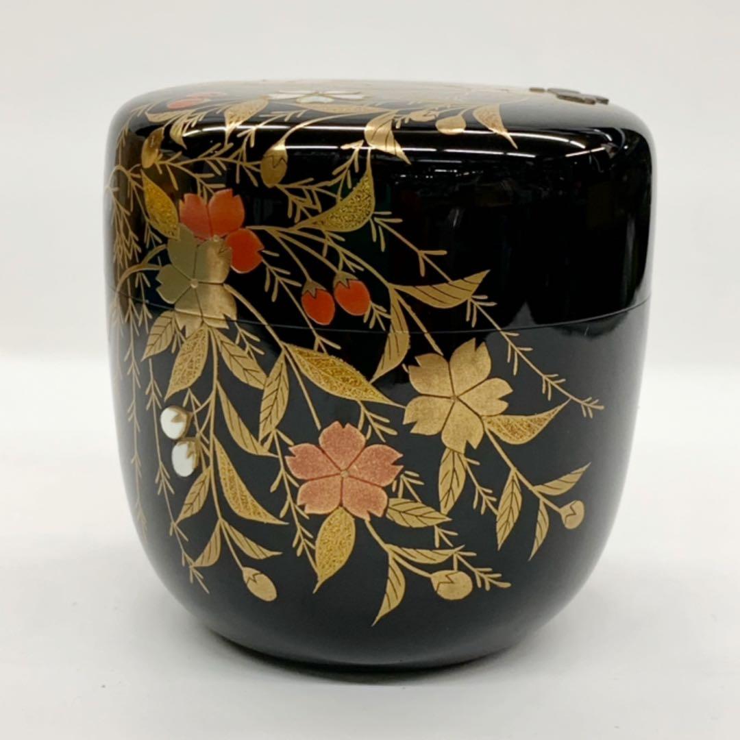 【大棗　枝垂桜】中村宗尹　共箱