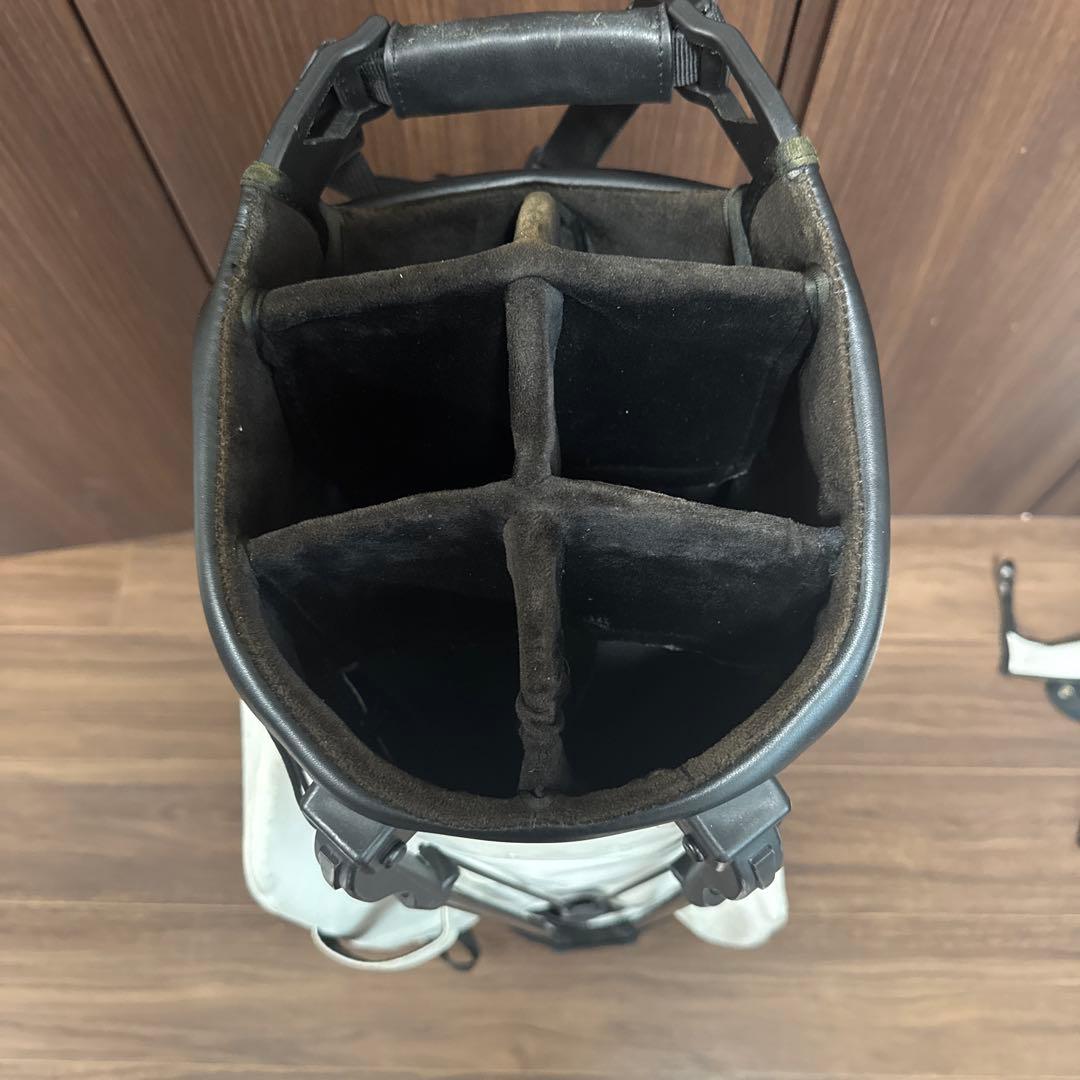 VESSEL Player 3.0 キャディバッグ ホワイト フード　カバー付き