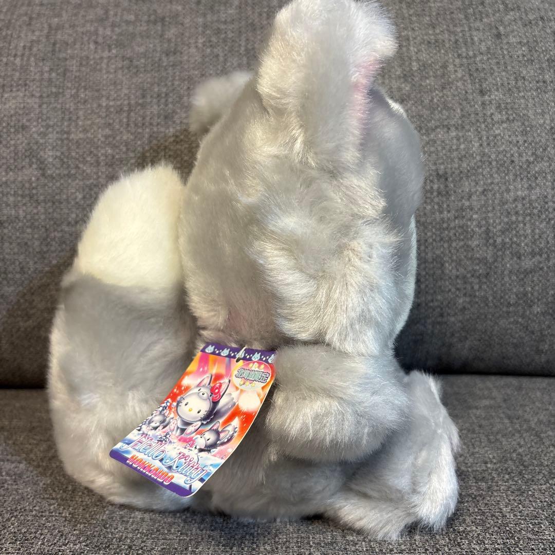 【新品タグ付き⭐️】ご当地　キティ　ぬいぐるみ　銀狐　北海道　2004年製