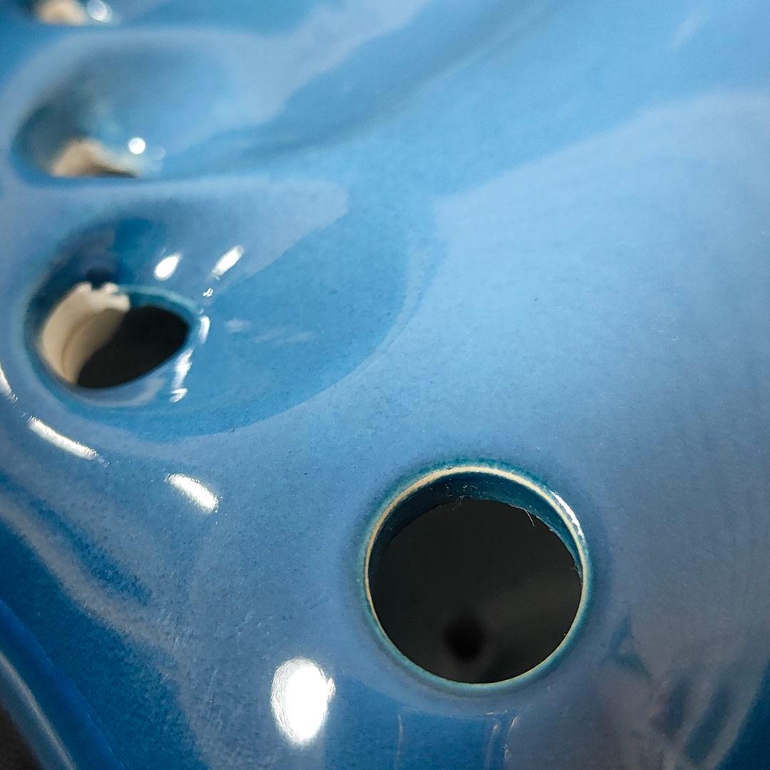 ​【極美品】TNG トリプルオカリナ ACモデル 青色陶器