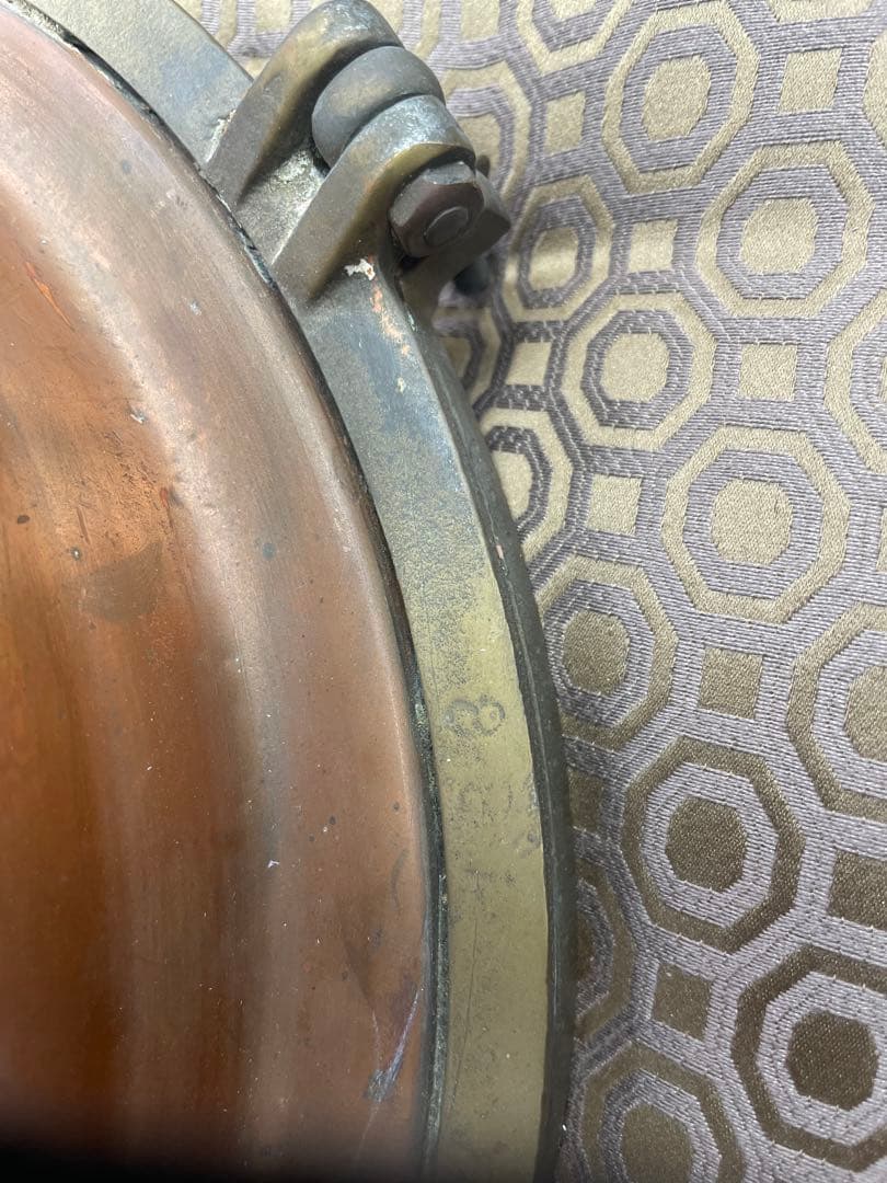 真鍮製ポートホールランプ　アンティーク品