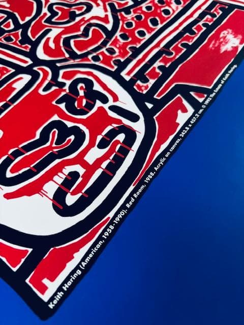 額装済/Red Room 1993/キース ヘリング/アートポスター