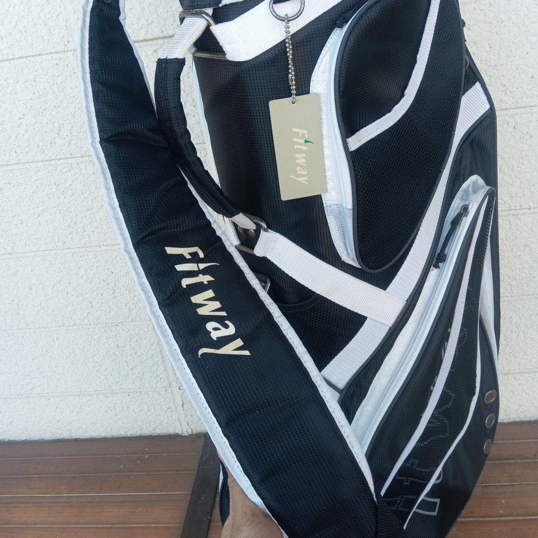 Fitway ゴルフバッグ ブラック/ホワイト