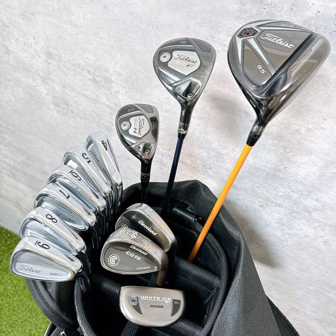ゴルフクラブセット メンズ タイトリスト フルセット 12本 【K411】