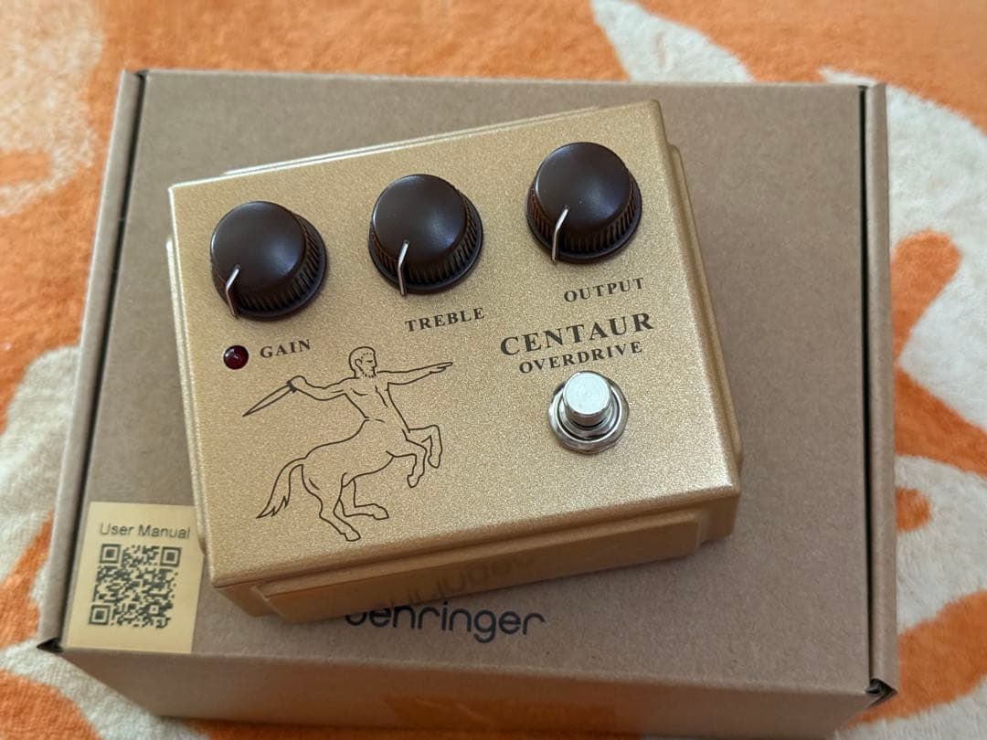 旧デザイン 新品 Behringer CENTAUROVERDRIVE ゴールド