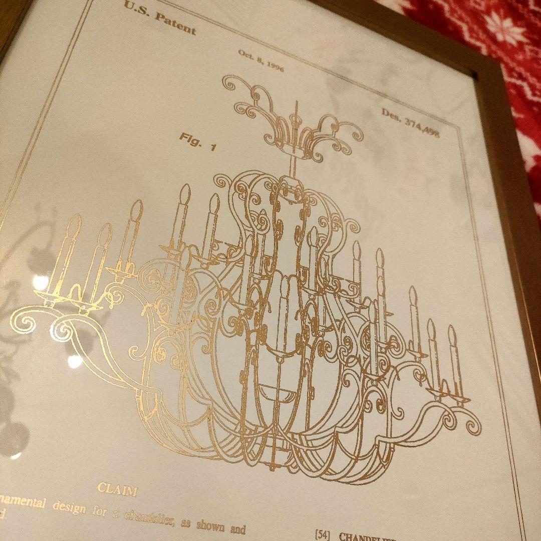 【限定品】オリバーガル Chandelier 1996 ブループリント金箔アート