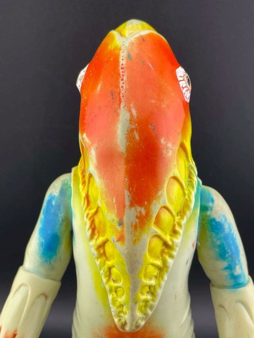 【中古品】メトロン星人　当時物ブルマァク　ソフビ　円谷プロ　マルサン　円谷プロ