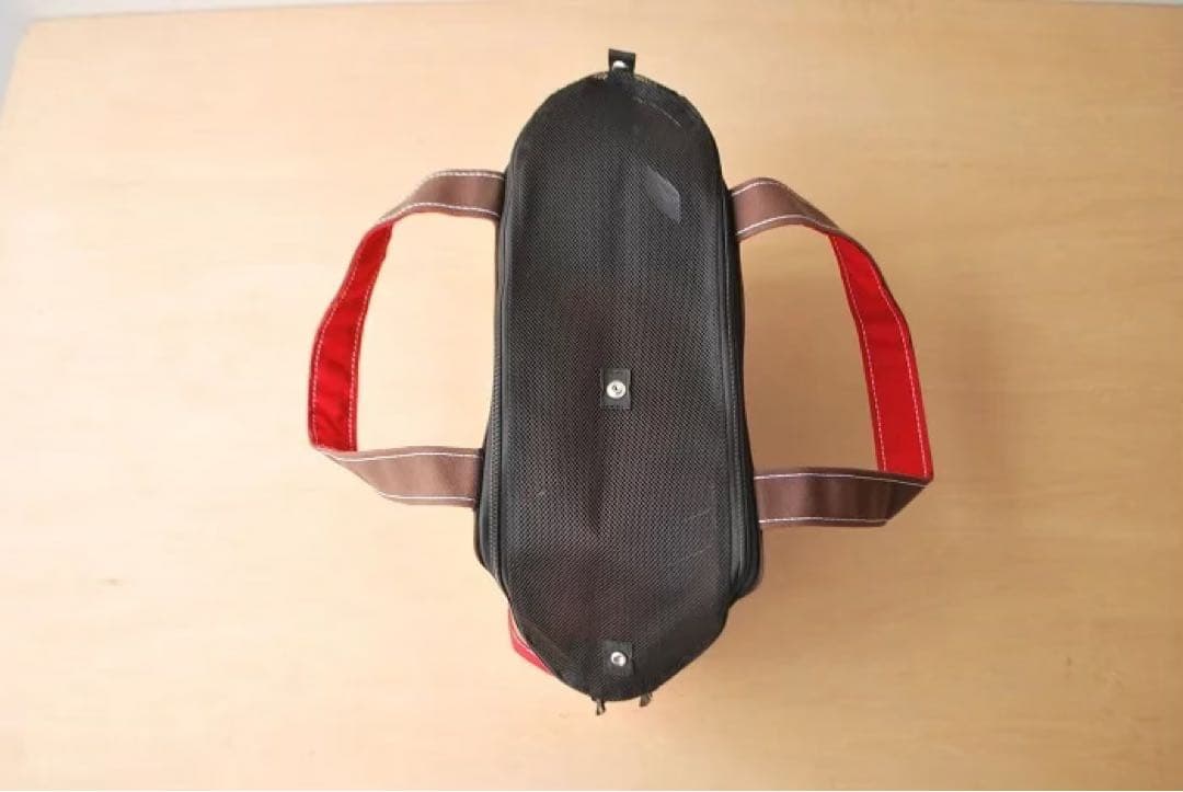 【ネルピエロッ】TEMBEA キャリーバッグ Mサイズ ブラウン/レッド