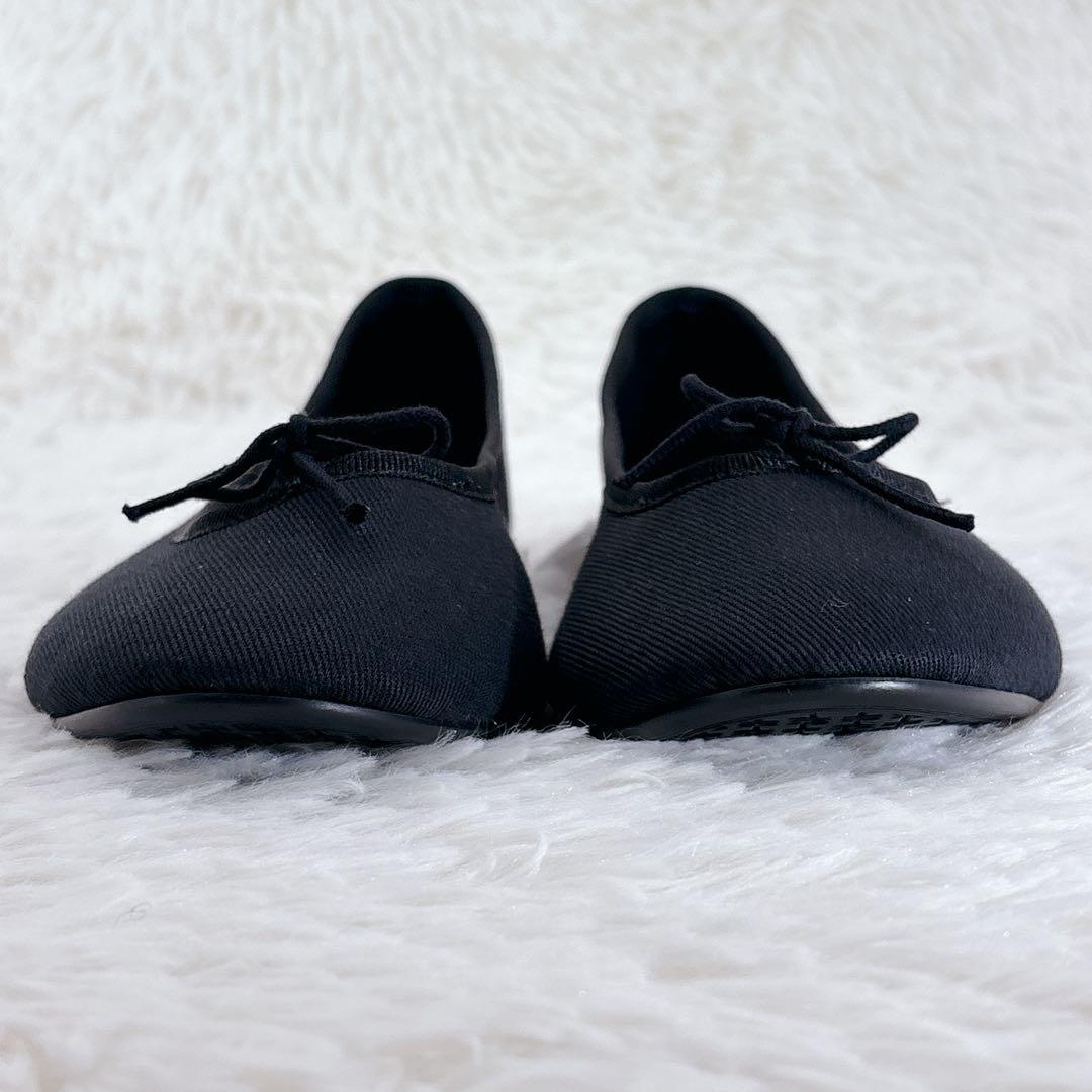 未使用級 レペット バレエシューズ リボン ブラック 黒