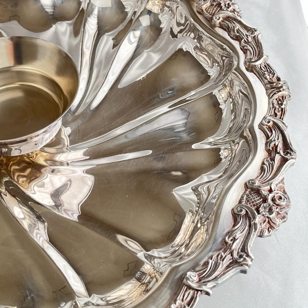 【Crown Silver Co】 オードブルサーバー 直径40cm！！