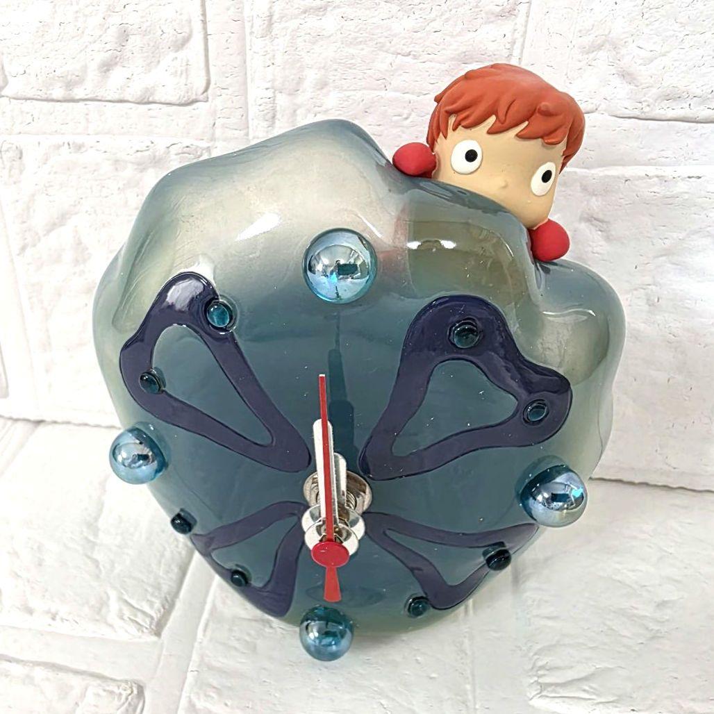 【崖の上のポニョ】くらげ置時計　箱あり　未使用　希少