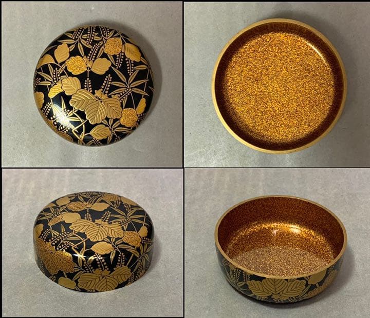 桐竹蒔絵大棗　大下香仙　茶道具