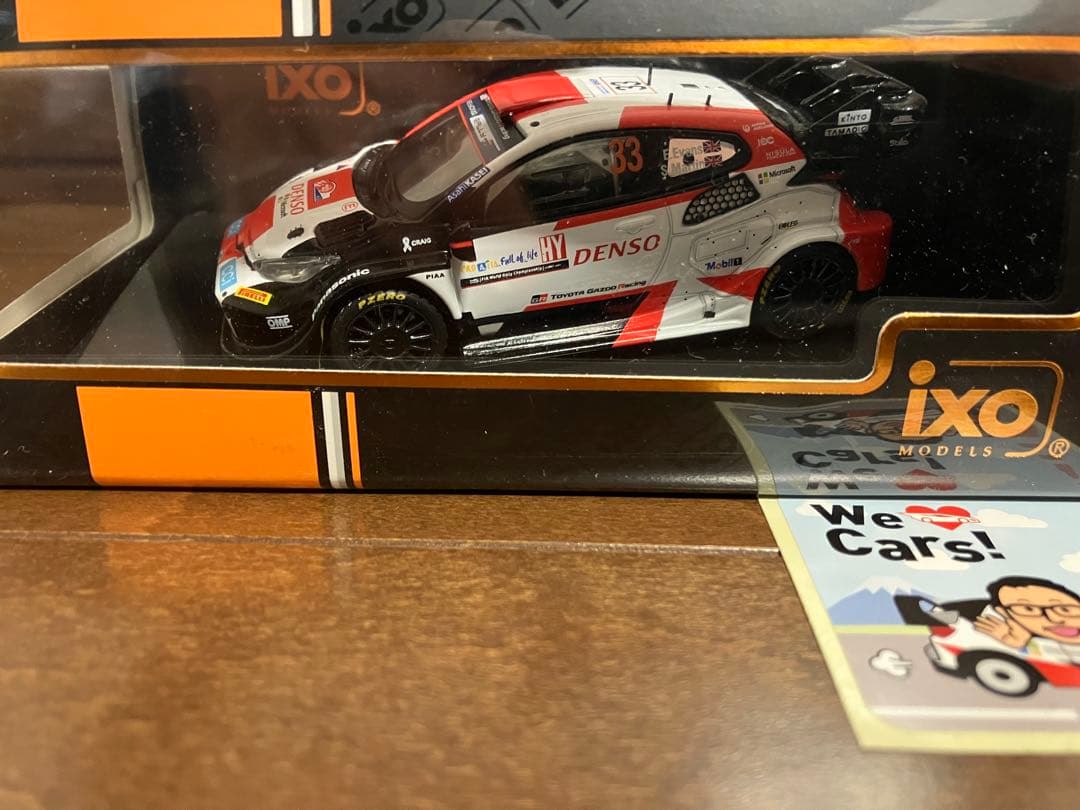 【E.エバンス直筆サイン付き】1/43 イクソ TGR GRヤリス 2023