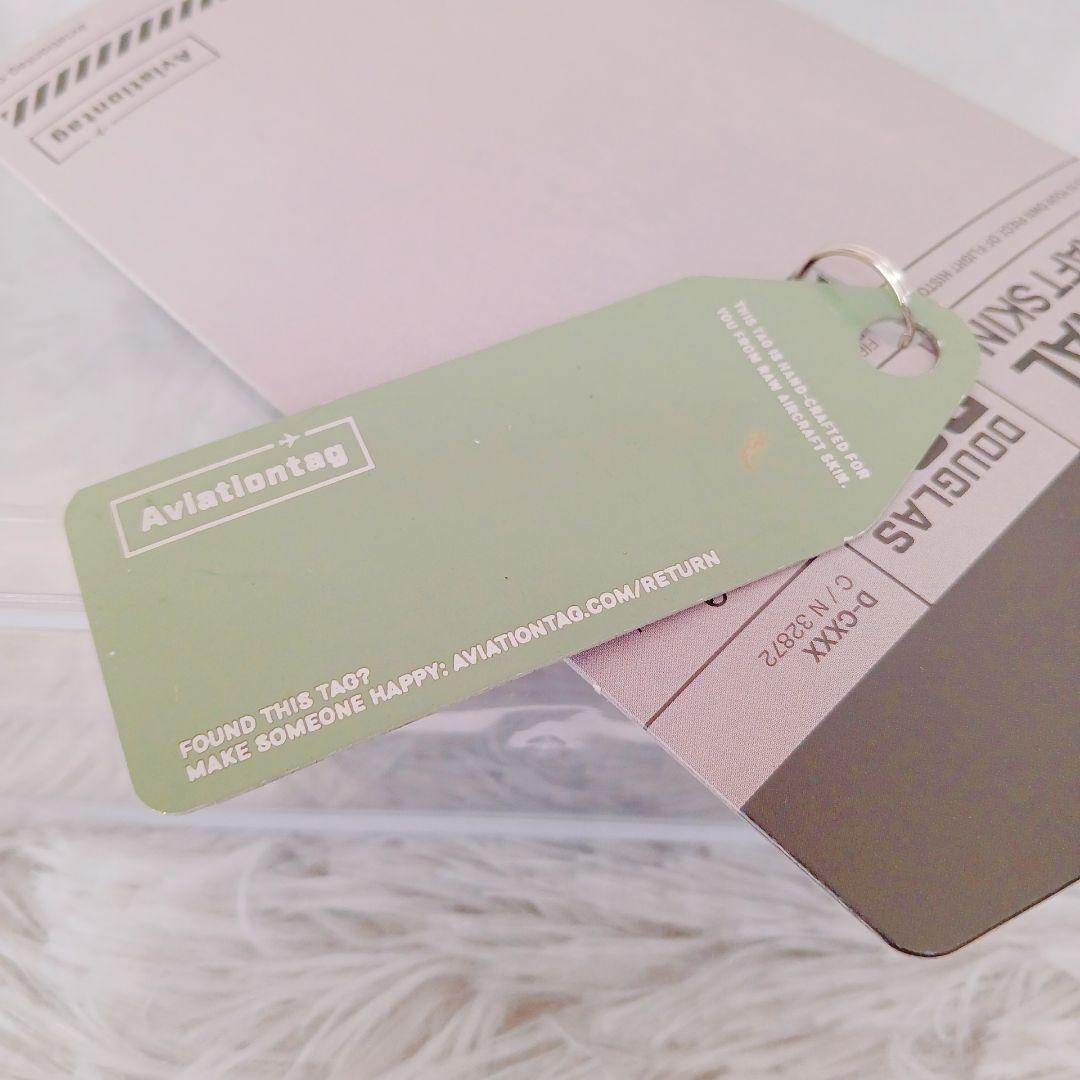 ☆アビエーションタグ DC-3☆実機外板 航空機キーホルダー 海外限定 希少品☆