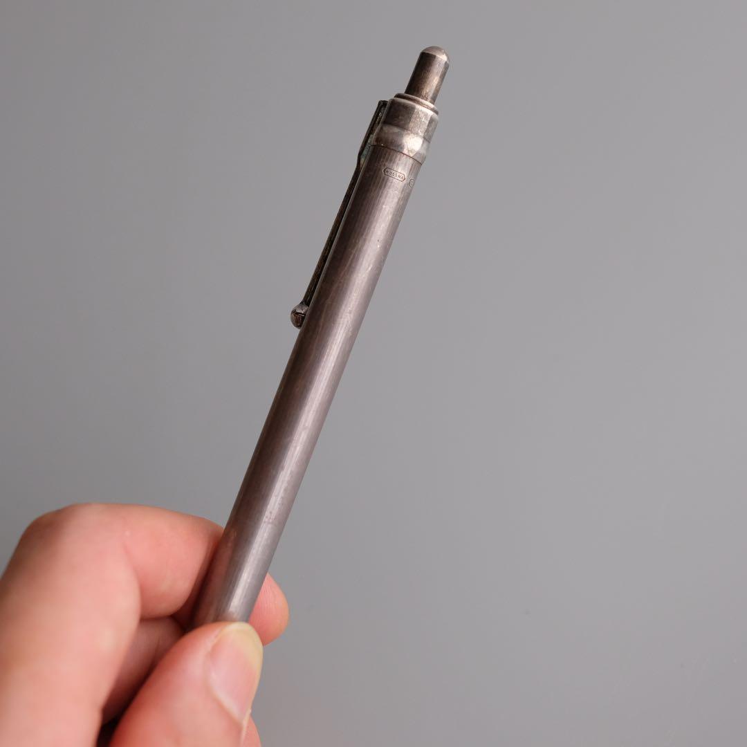 1970年 イタリア製925純銀製ノック式ボールペン、PERTEGAZ