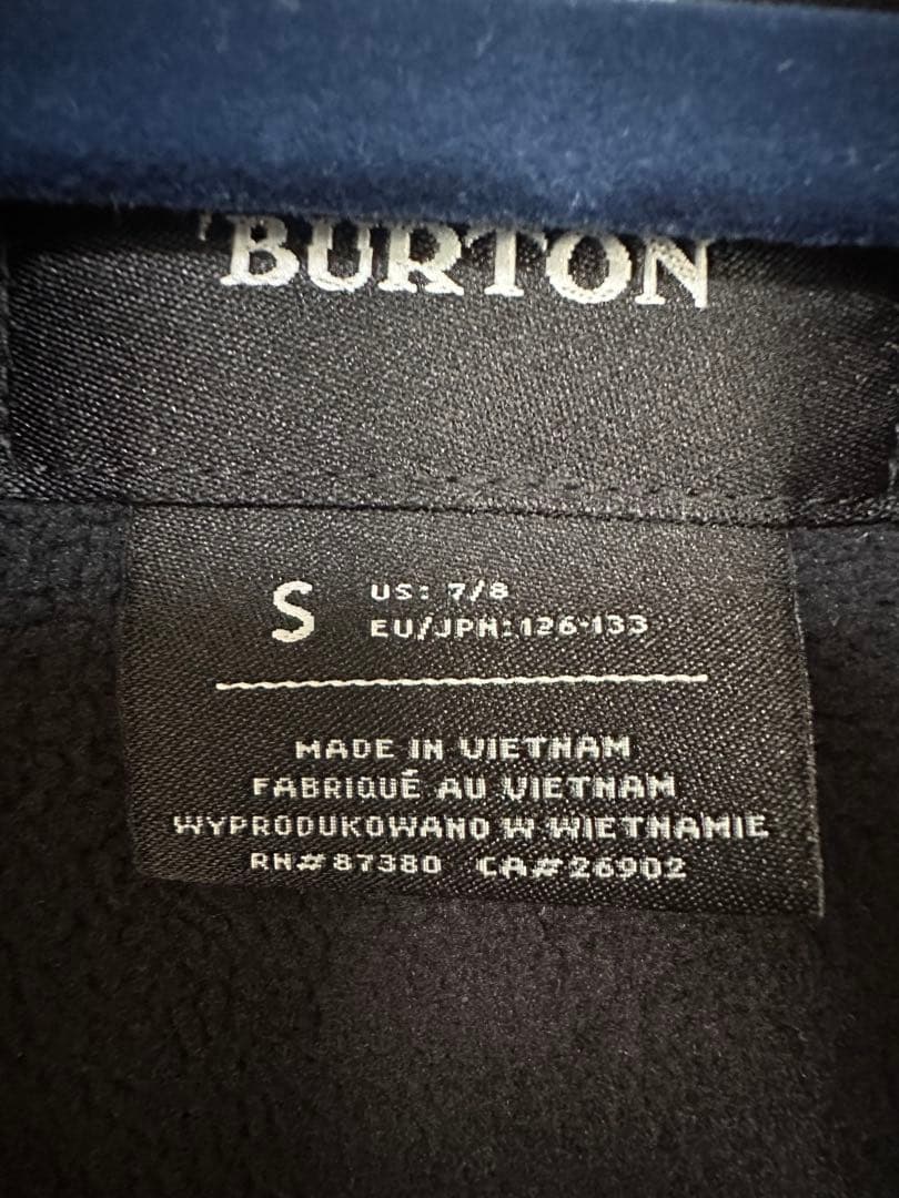 Burton キッズ　スキーウェア S ブラック/フラワー