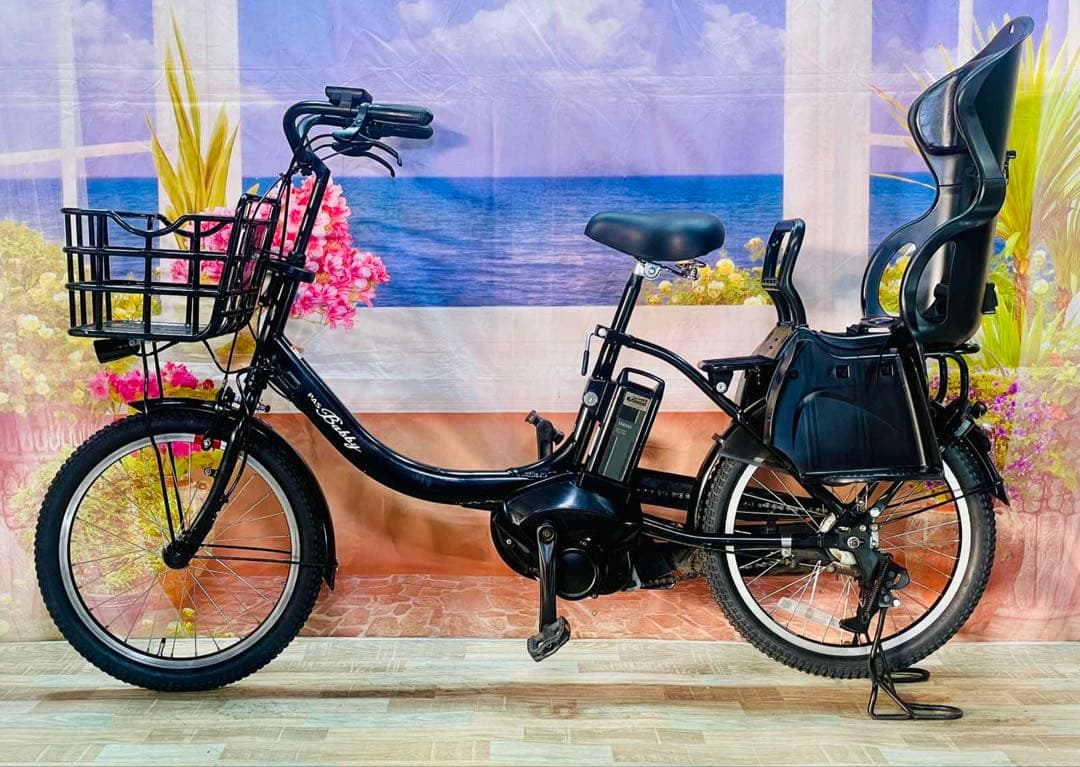 人気モデル！パスバビー12AH⭐️ヤマハ子供乗せ電動アシスト自転車Y3274