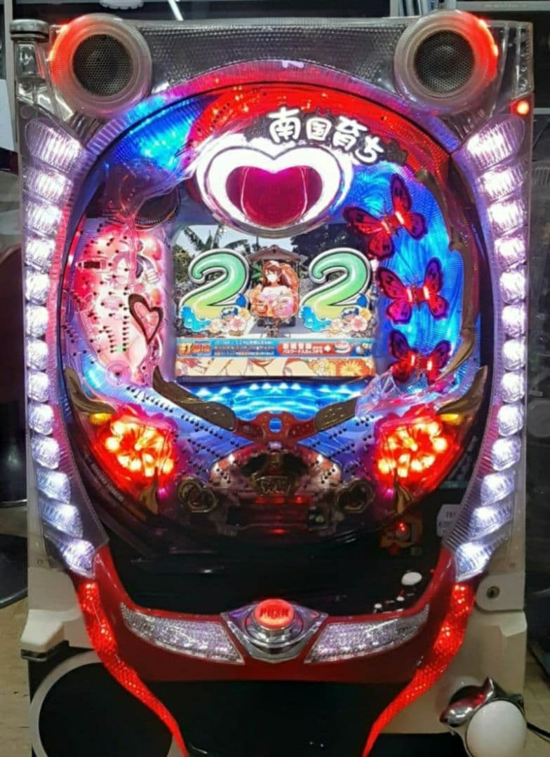 パチンコ実機　CRA南国育ちin沖縄9AW　1/99.9　甘　循環式　オート機付