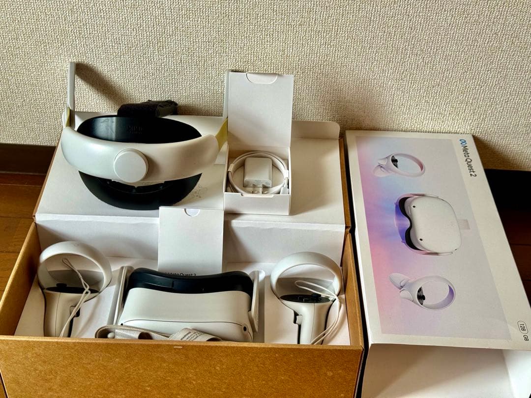  Quest 2 VRヘッドセット 128GB+kiwi ストラップ付き