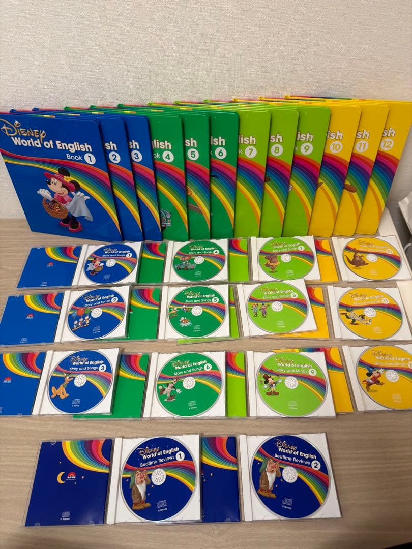 DWE Books12冊 Story and Songs CD12枚(中古)