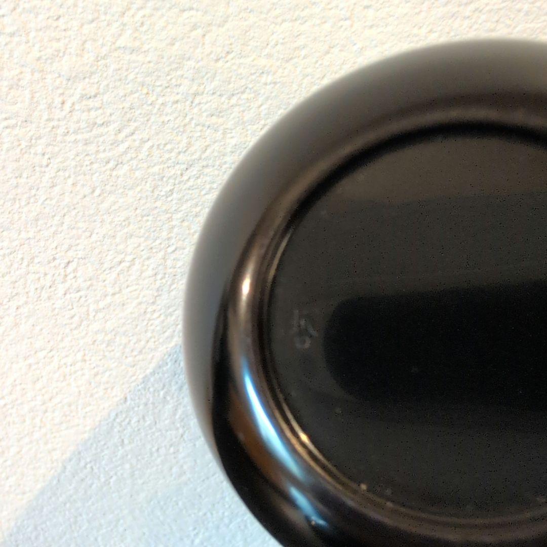 11代　中村宗哲　真塗　黒中棗　鵬雲斎花押　二重箱