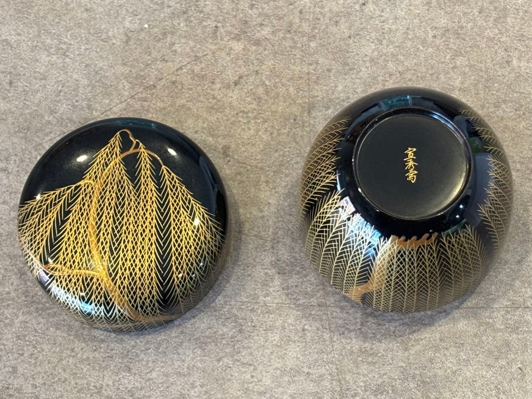 茶道具 柳蒔絵 芽柳中棗 輪島塗 棗 共箱