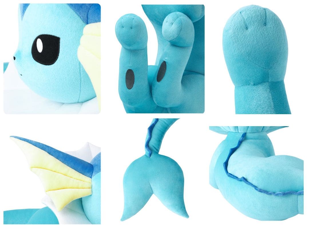 等身大シャワーズ&イーブイ寝そべり　ぬいぐるみ　新品　受注生産【単品販売相談可】
