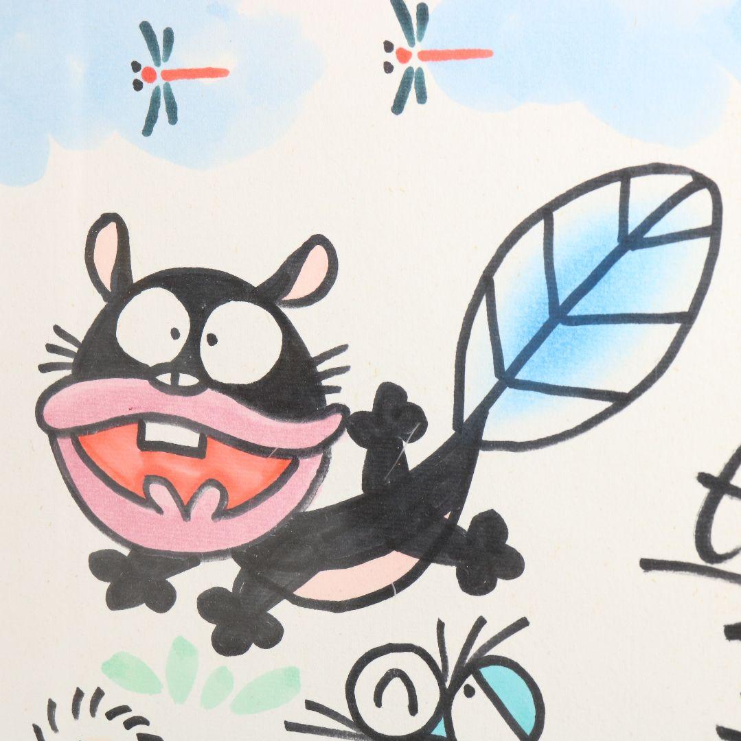 赤塚不二夫 サイン色紙 天才バカボン ウナギイヌ　C666