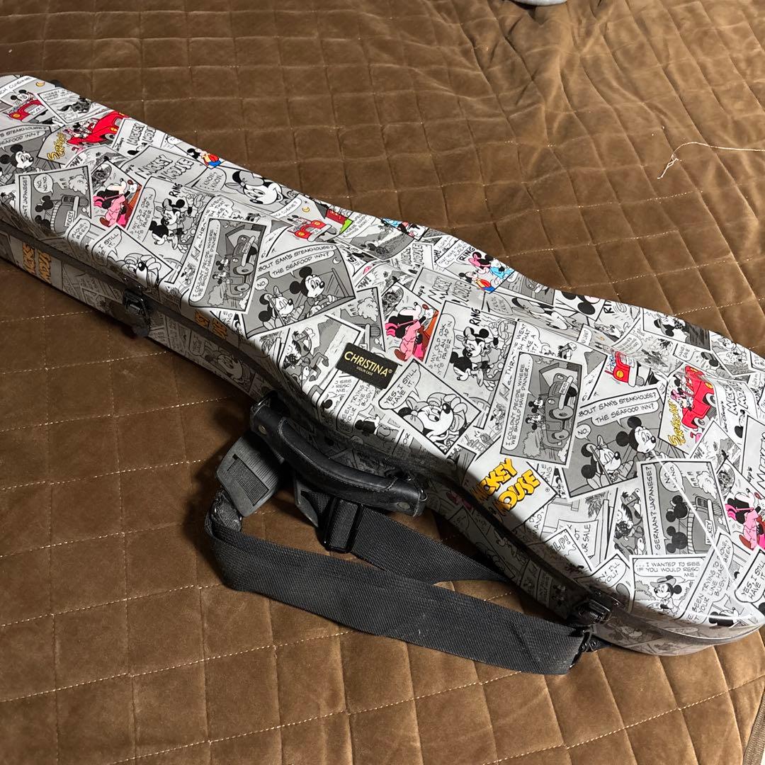 ミッキーマウスデザイン 電子バイオリン本体とケース