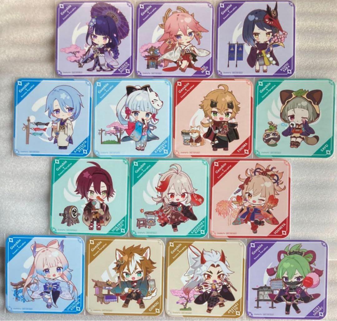 原神 アクリルスタンド ポストカード 色紙 コースター まとめ売り