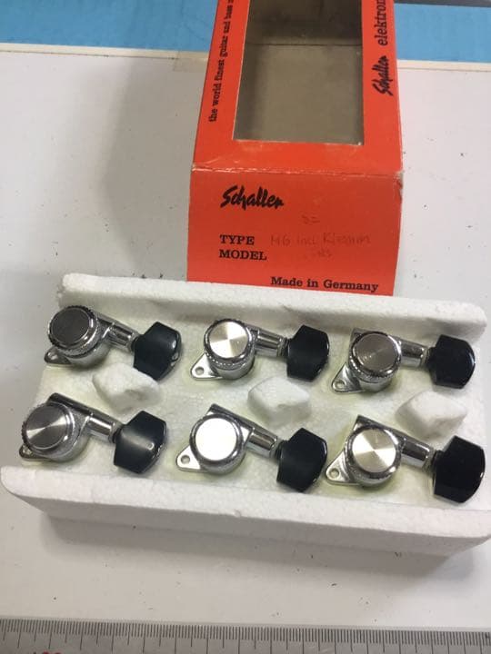 エレキギター用片連糸巻き(6連/ebony)