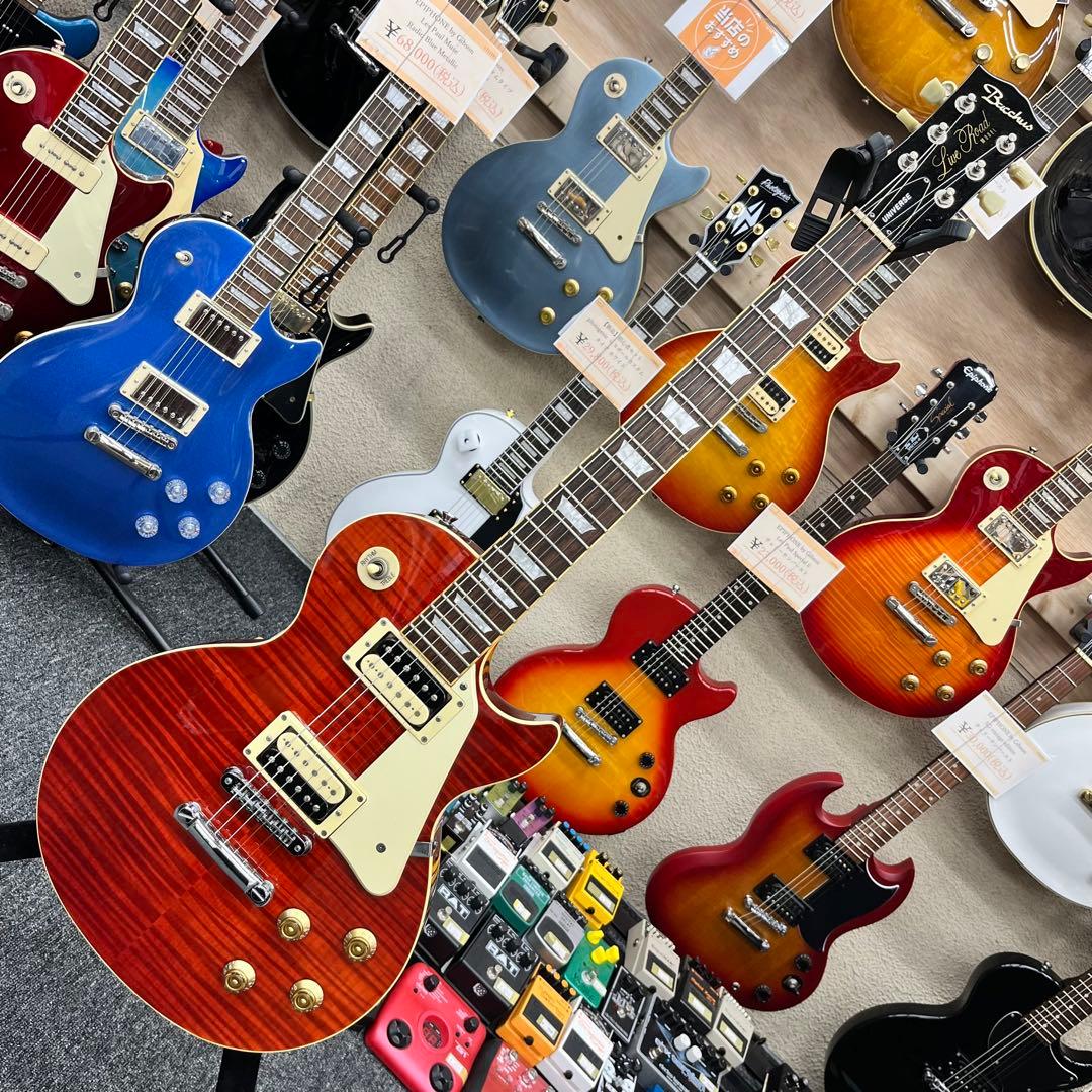 【11199】Bacchus BLS-700QM レスポール モデルレッド