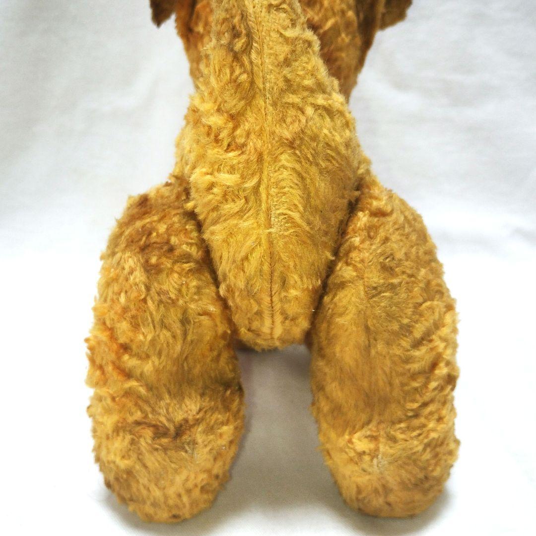 【アンティーク】茶色の小犬のぬいぐるみ　ヴィンテージ レトロ