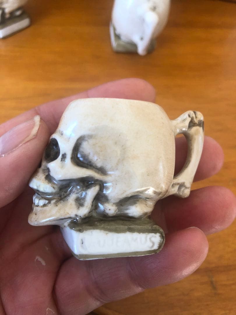 ビンテージ スカル　髑髏　骸骨　ネイバーフッド　アンティーク　レトロ