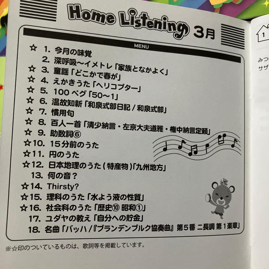 七田チャイルドアカデミー　 Listening 34枚