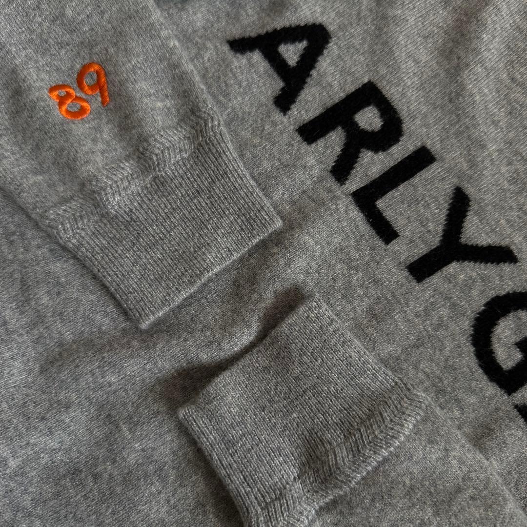 カシミヤ100% 美品　パーリーゲイツ　ニット　セーター　グレー　4 M〜L相当