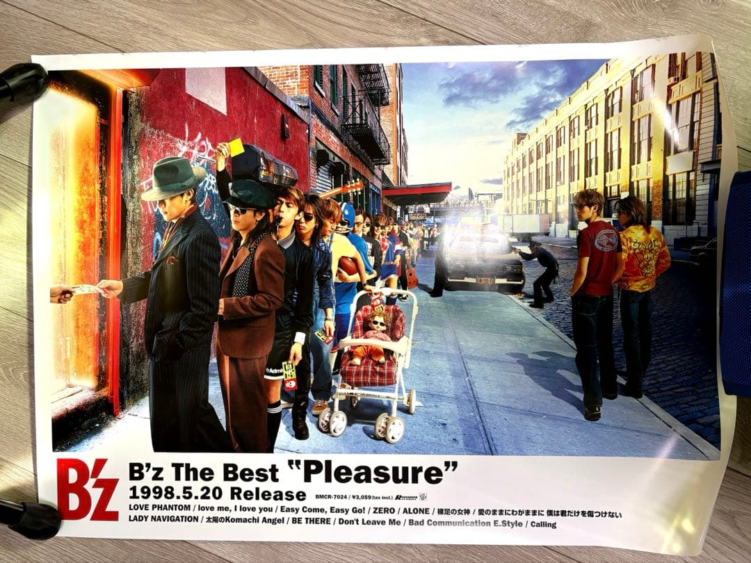 B'z Bestアルバム他　復刻版ポスター5枚セット