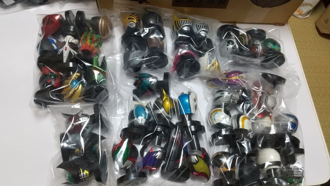 セット売り 仮面ライダー マスクコレクション 真 発光台座 ジョーカー など