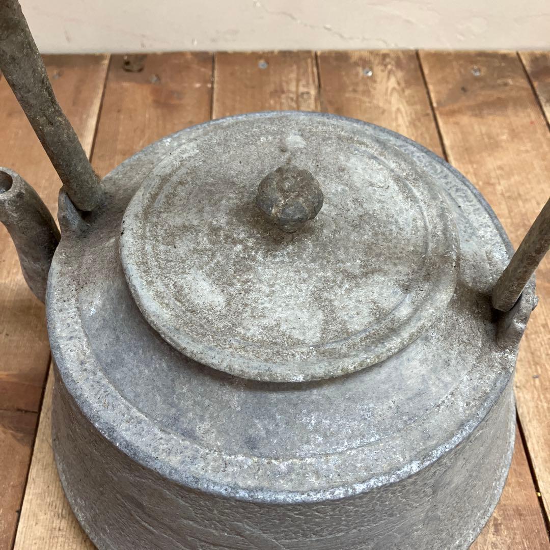D-4 アンティーク 鉄瓶 やかん 時代物 古道具 茶道具 当時物 インテリア
