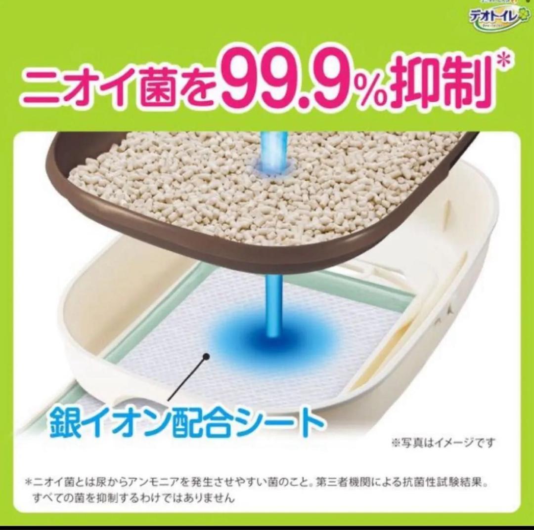 デオトイレ　消臭抗菌サンド 4L×4袋・消臭抗菌シート 20枚×3袋60枚 猫砂