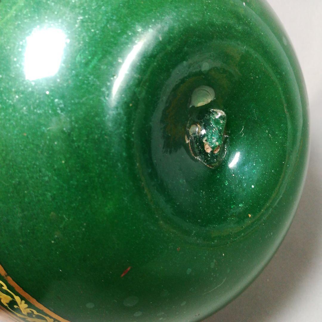 アンティーク　ムガールグラス　インド　エナメル装飾　壺　壷　花瓶