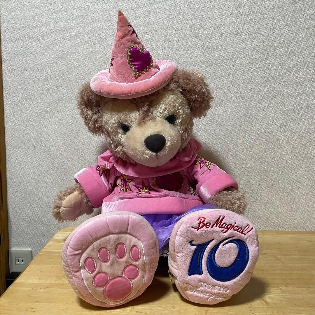ダッフィー シェリーメイディズニー10周年記念限定Mサイズぬいぐるみ