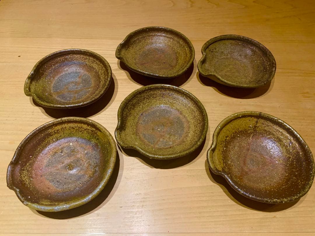 【希少 和歌山時代】6客セット 平岡仁 備前 片口小鉢