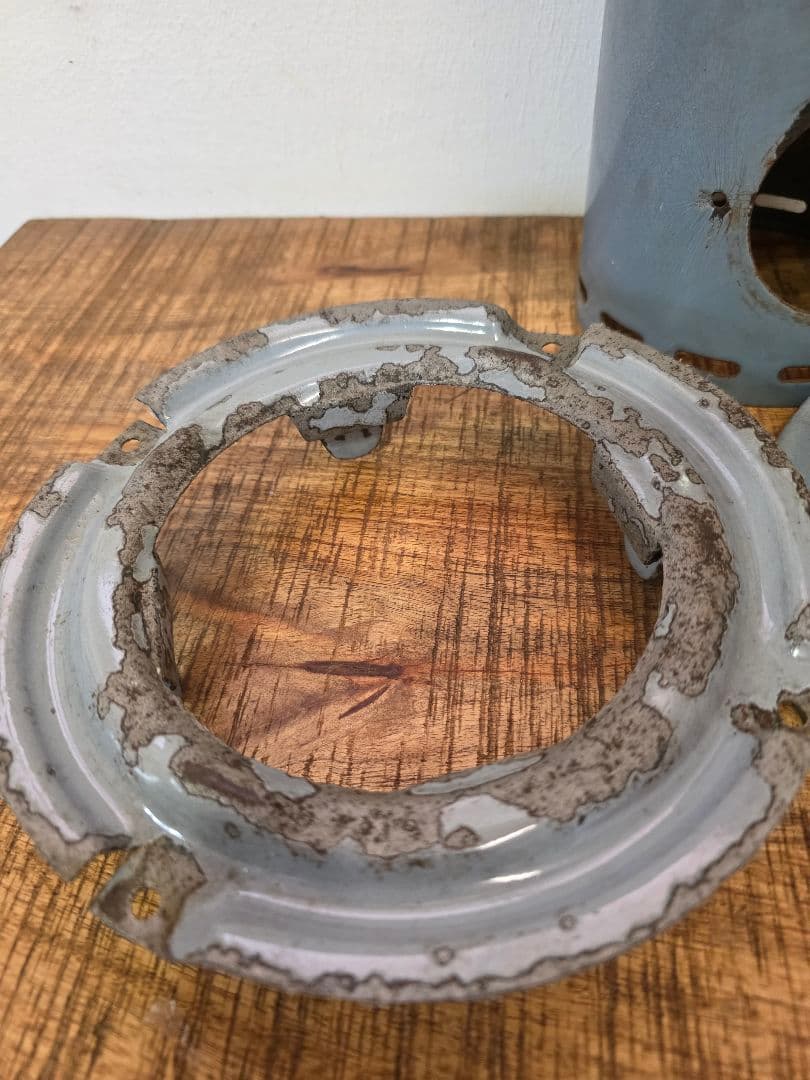 激レア　８型　ブルーグレー部品　アラジンストーブ　ビンテージストーブ　ストーブ