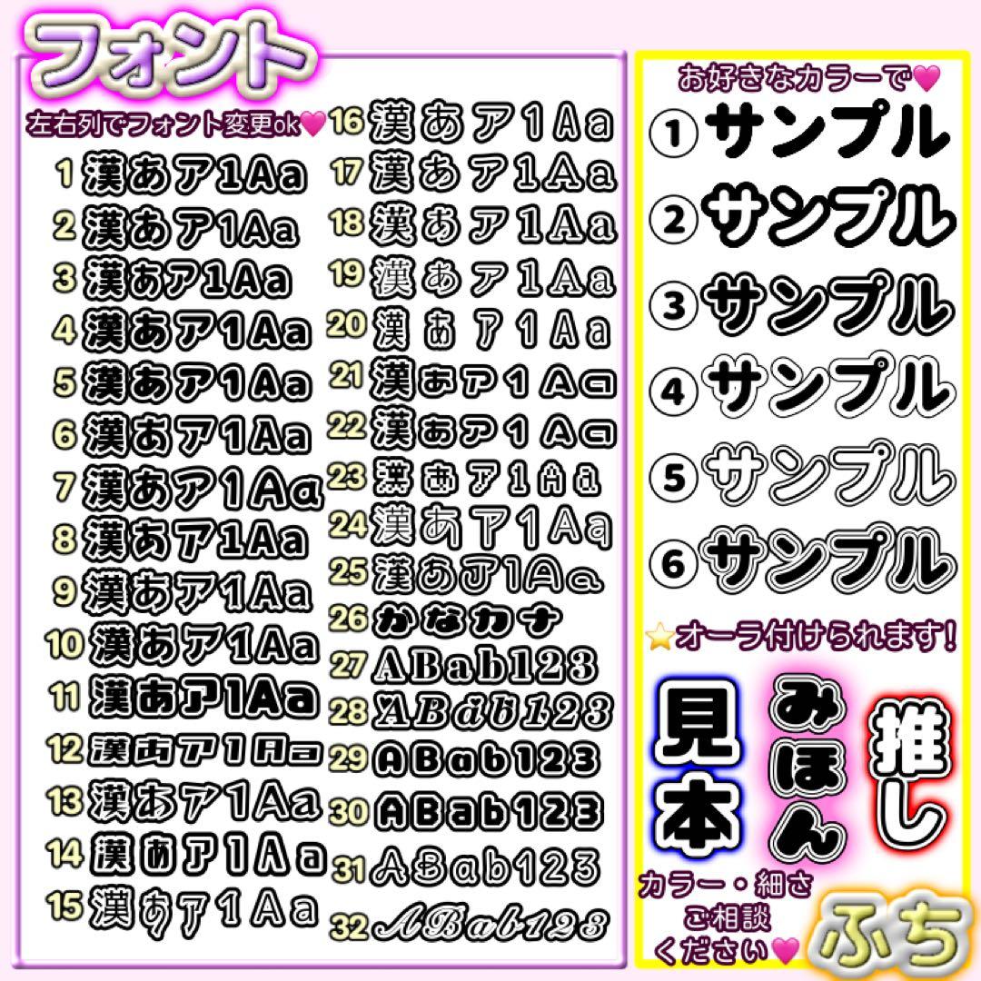 ち！　キンブレシート　オーダー