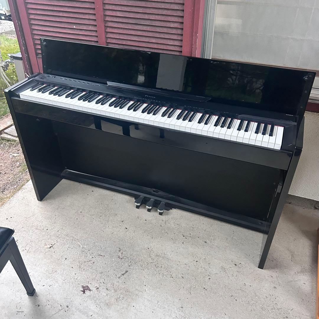 CASIO PX-830 ブラック 電子ピアノ 椅子付き　引き取り限定