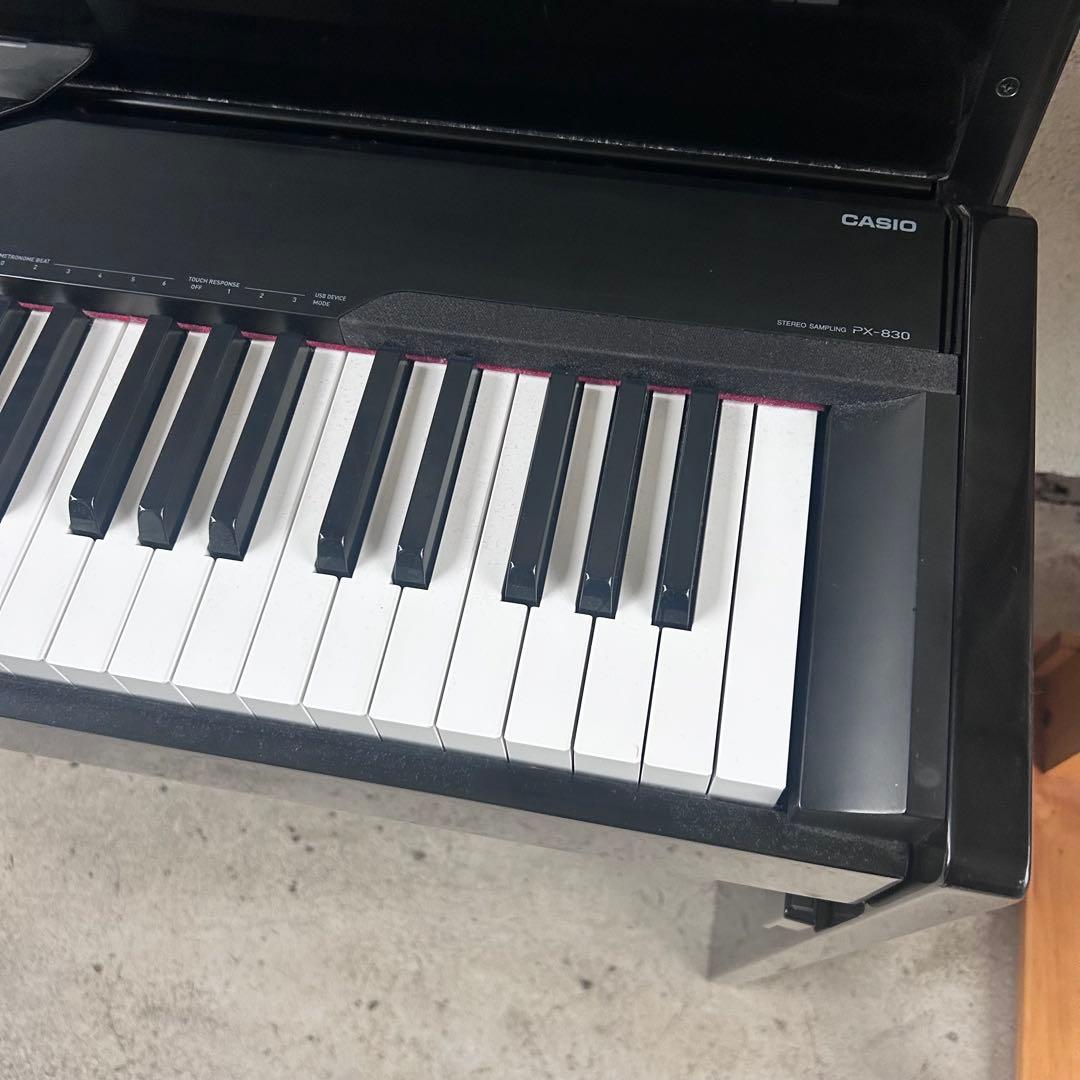 CASIO PX-830 ブラック 電子ピアノ 椅子付き　引き取り限定