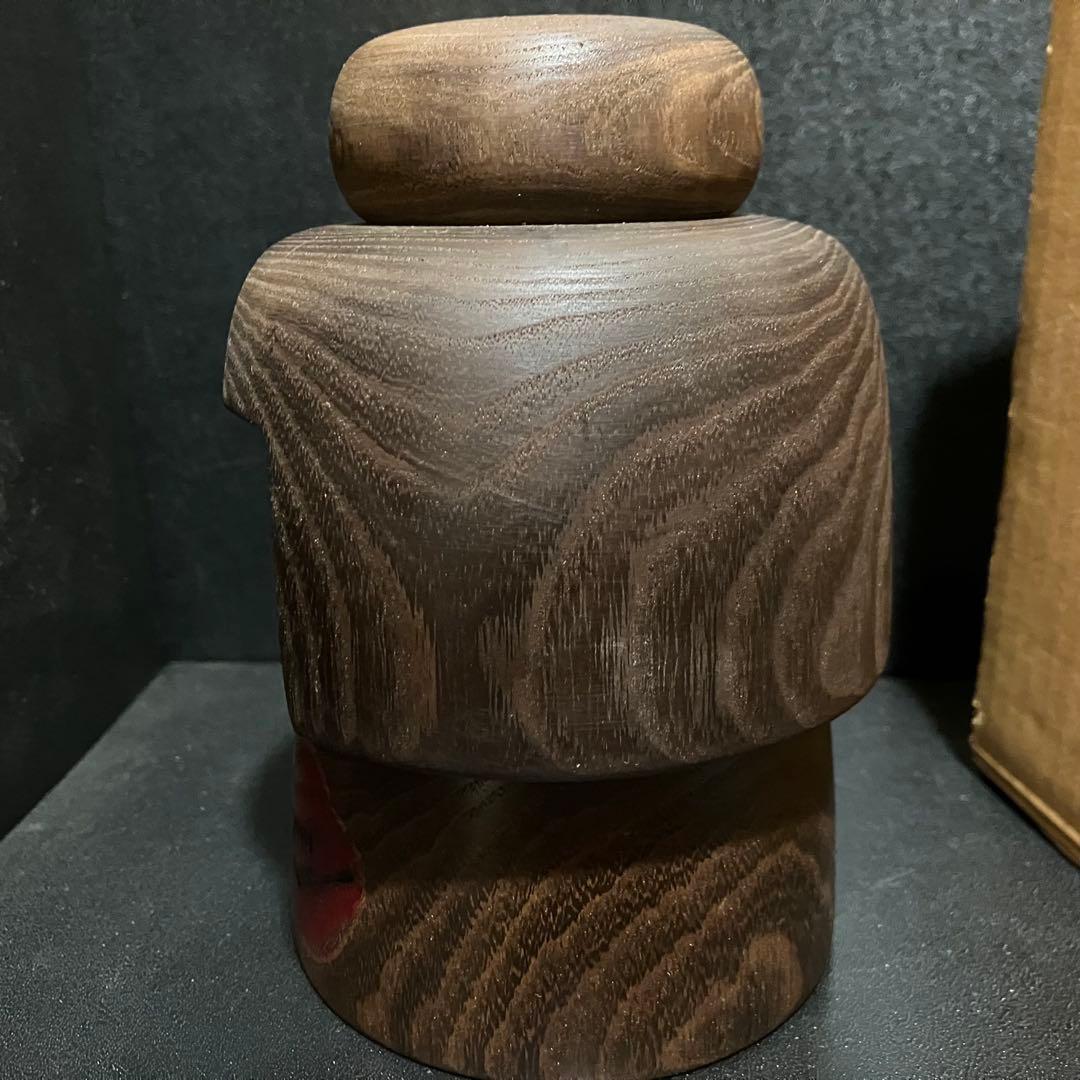 山中三平作 創作こけし つばき 高さ約14.5cm