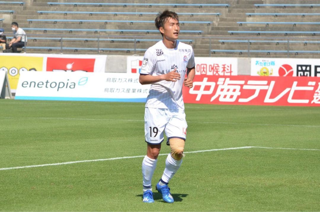 柳下大樹 選手　実着用 直筆サイン カターレ富山 ユニフォーム